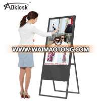 49 inch floor stand foldable advertising video digital signage player